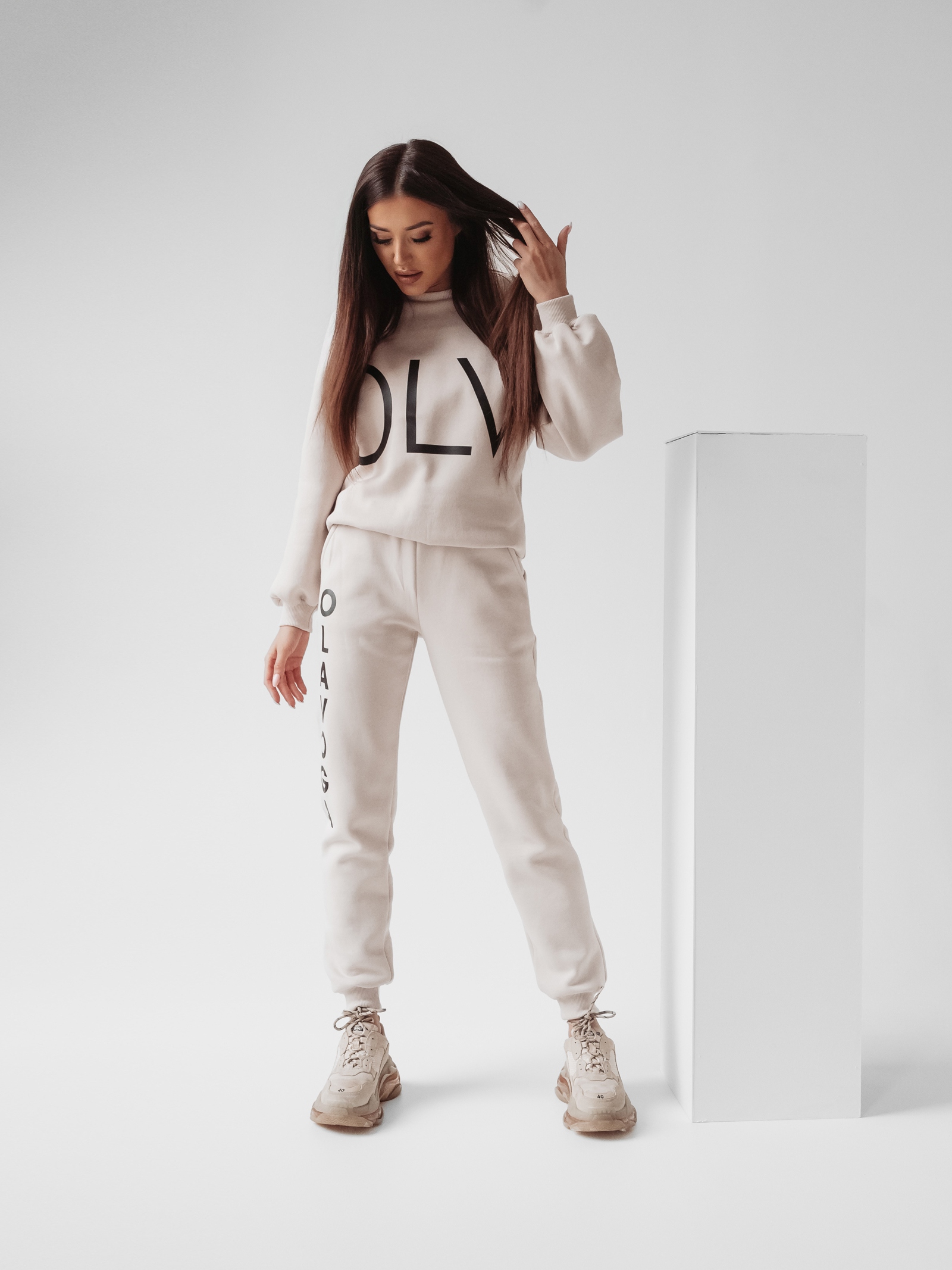 Komplet bawełniany Sophia Ola Voga beżowy Komplet bawełniany Sophia Ola Voga beżowy