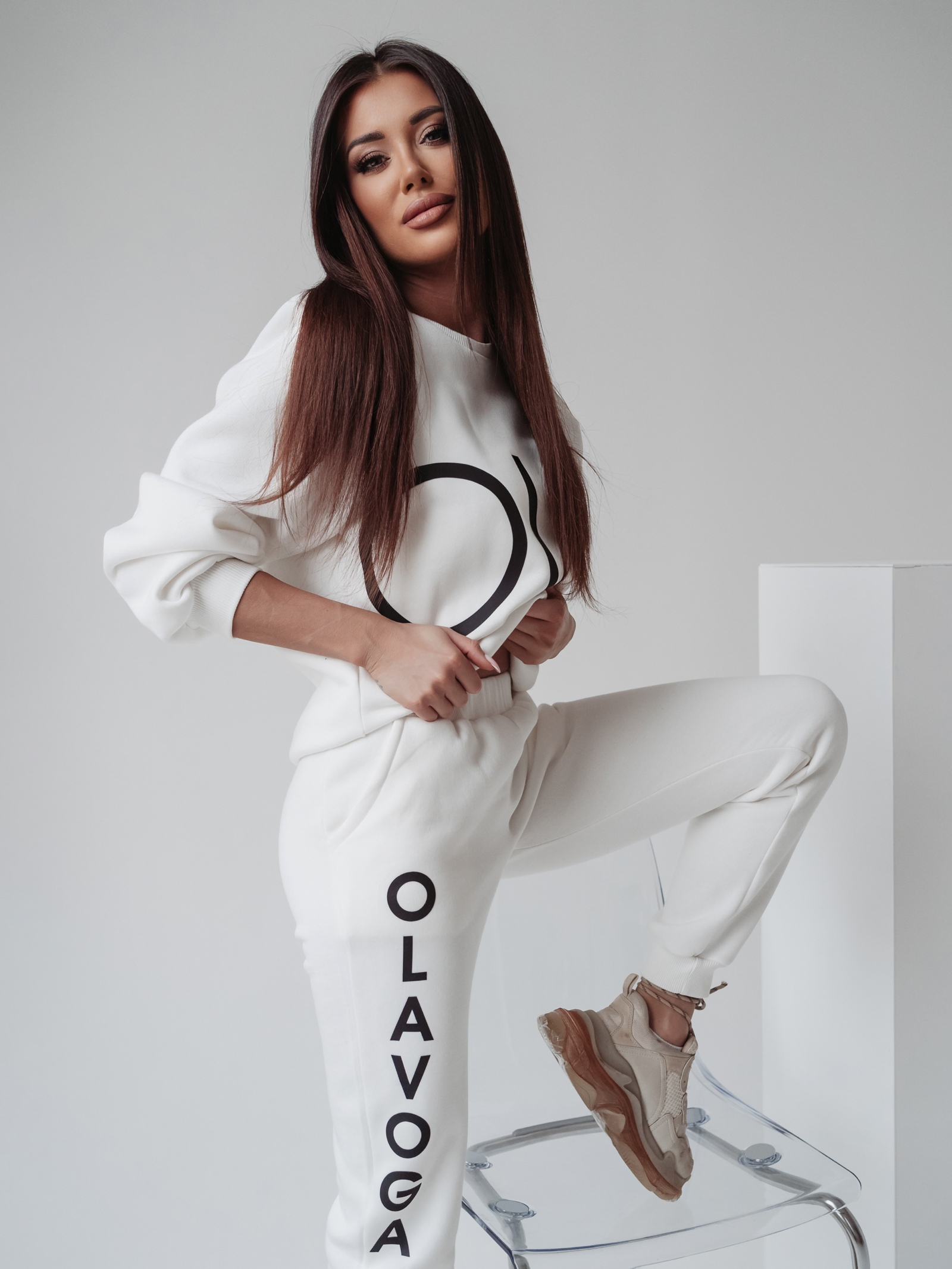 Komplet bawełniany Sophia Ola Voga ecru