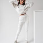 Komplet welurowy Amanda Ola Voga ecru