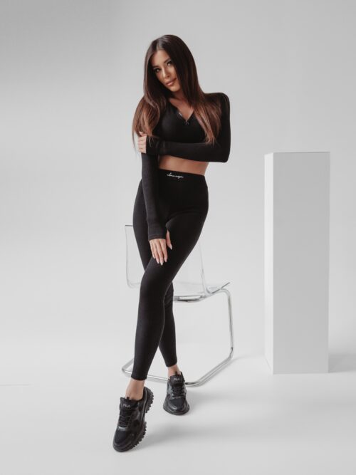 Komplet dopasowany Lunya Ola Voga czarny