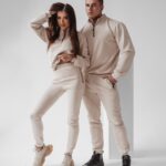 Komplet zamszowy Castilla Ola Voga beżowy