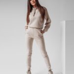 Komplet zamszowy Castilla Ola Voga beżowy