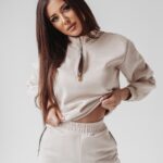 Komplet zamszowy Castilla Ola Voga beżowy