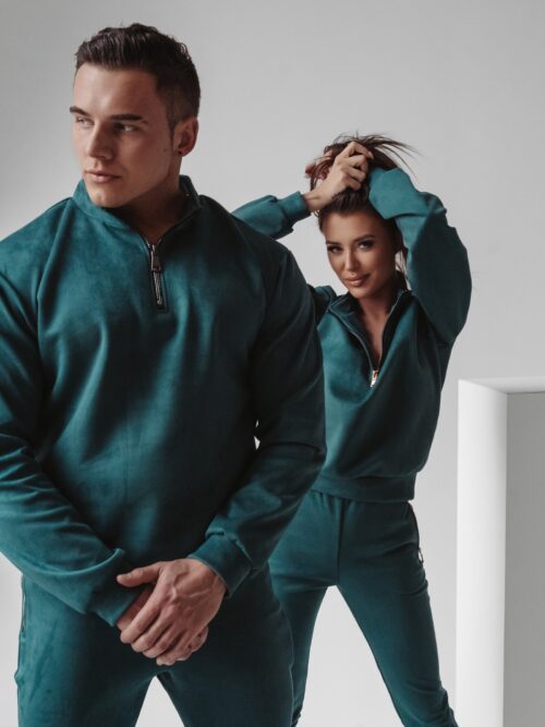 Komplet zamszowy Castilla Ola Voga szamragdowy