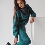 Komplet zamszowy Castilla Ola Voga szamragdowy