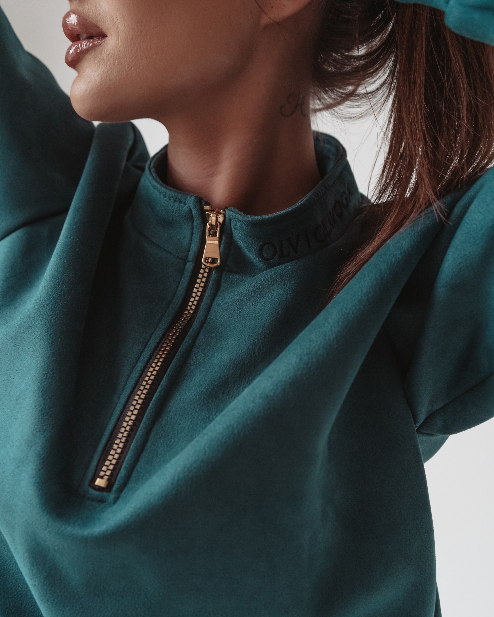 Komplet zamszowy Castilla Ola Voga szamragdowy