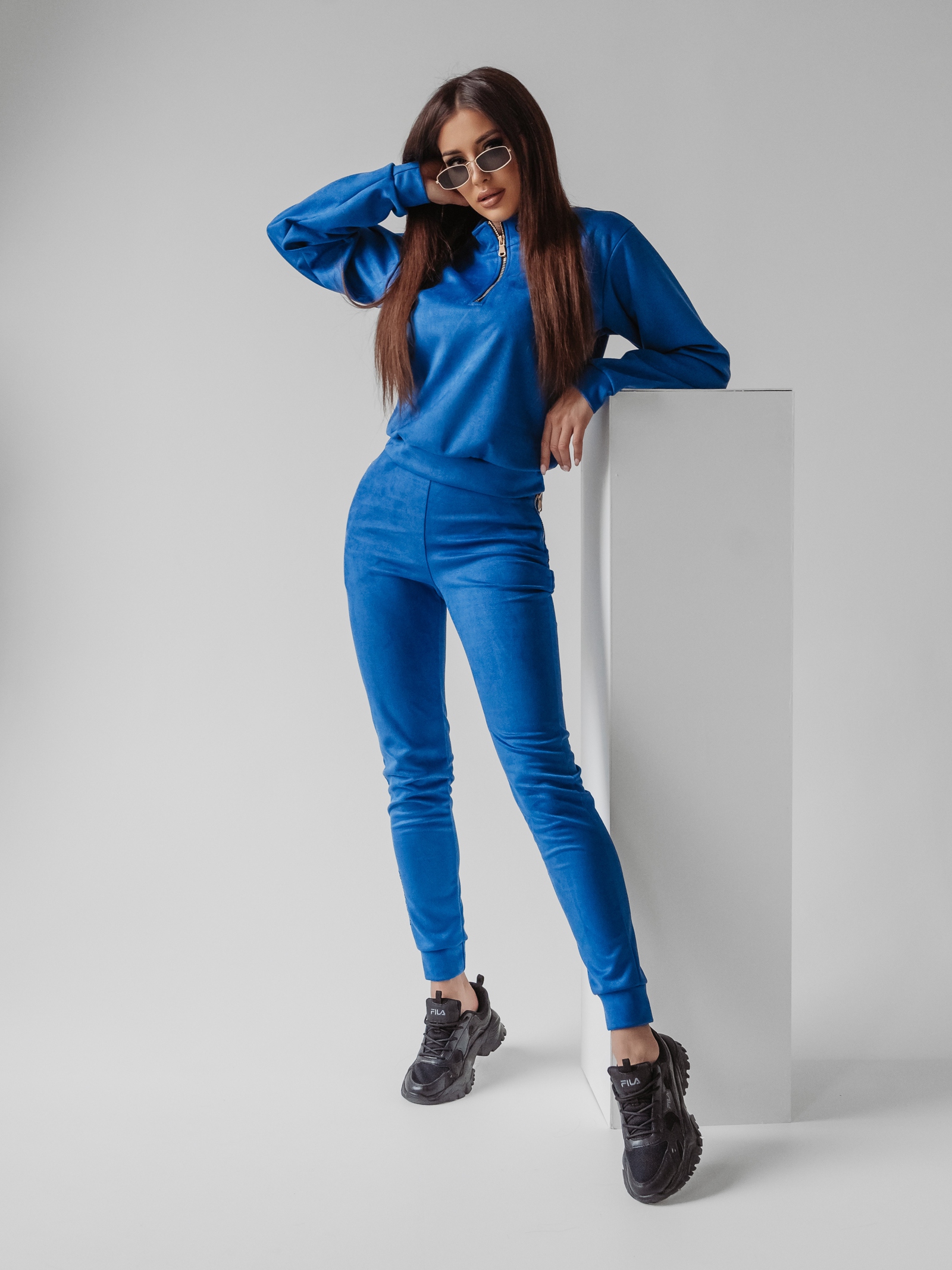 Komplet zamszowy Castilla Ola Voga chabrowy Komplet zamszowy Castilla Ola Voga chabrowy