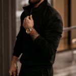 Komplet zamszowy męski Pedro Ola Voga czarny