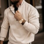 Komplet zamszowy męski Pedro Ola Voga beżowy