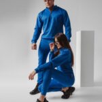 Komplet zamszowy męski Pedro Ola Voga chabrowy