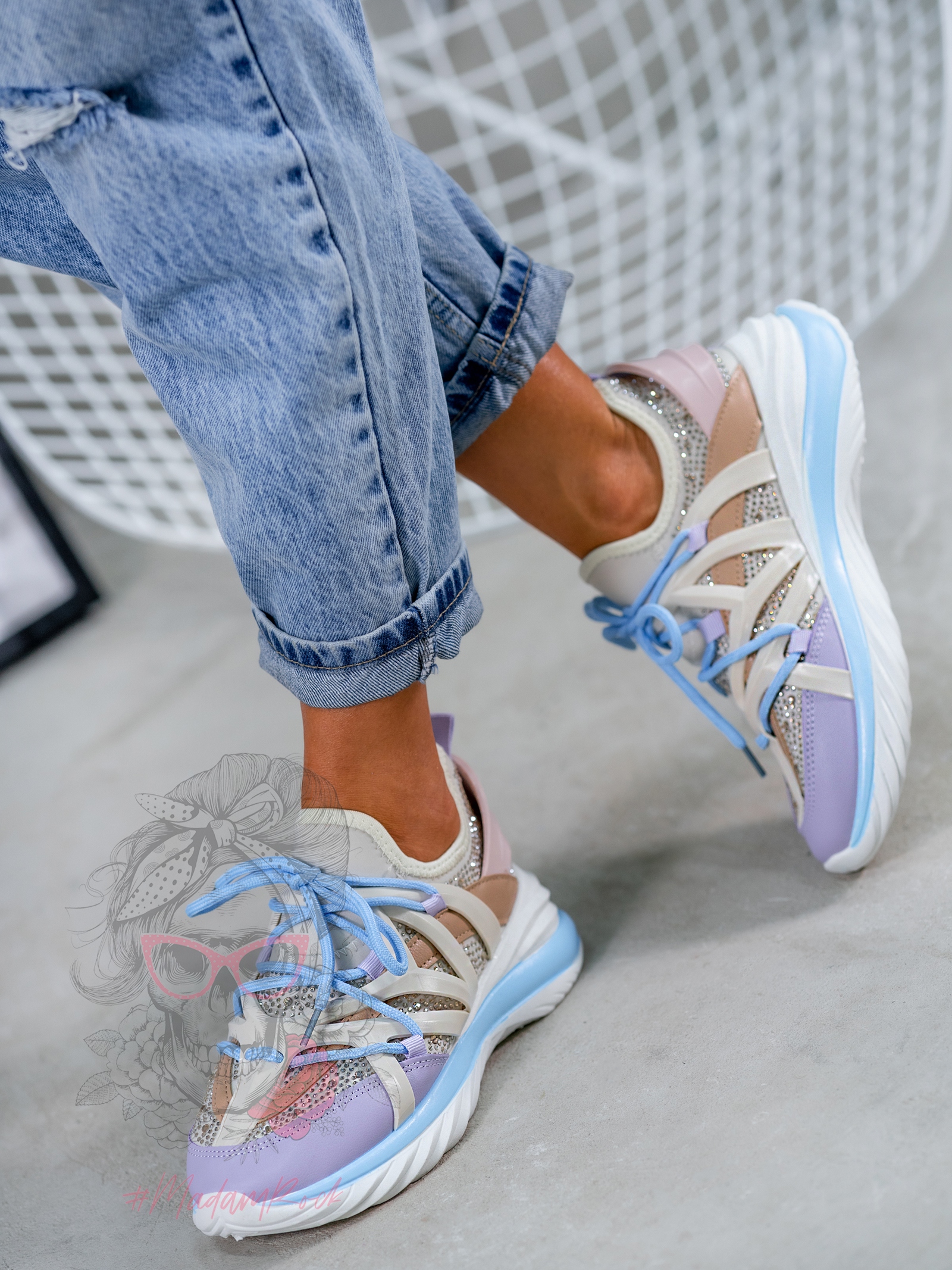 Buty sportowe Madam Pinso lila