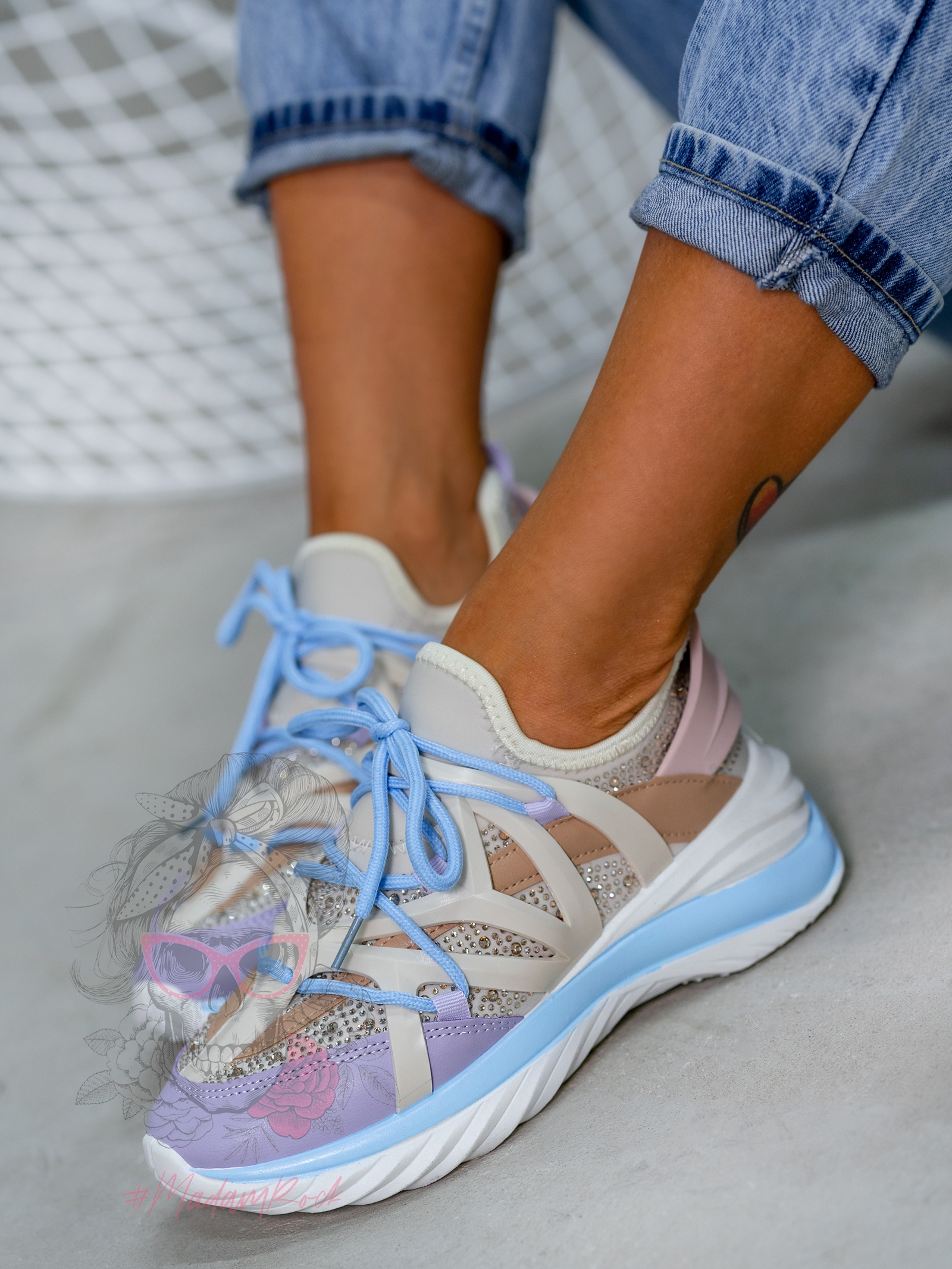 Buty sportowe Madam Pinso lila