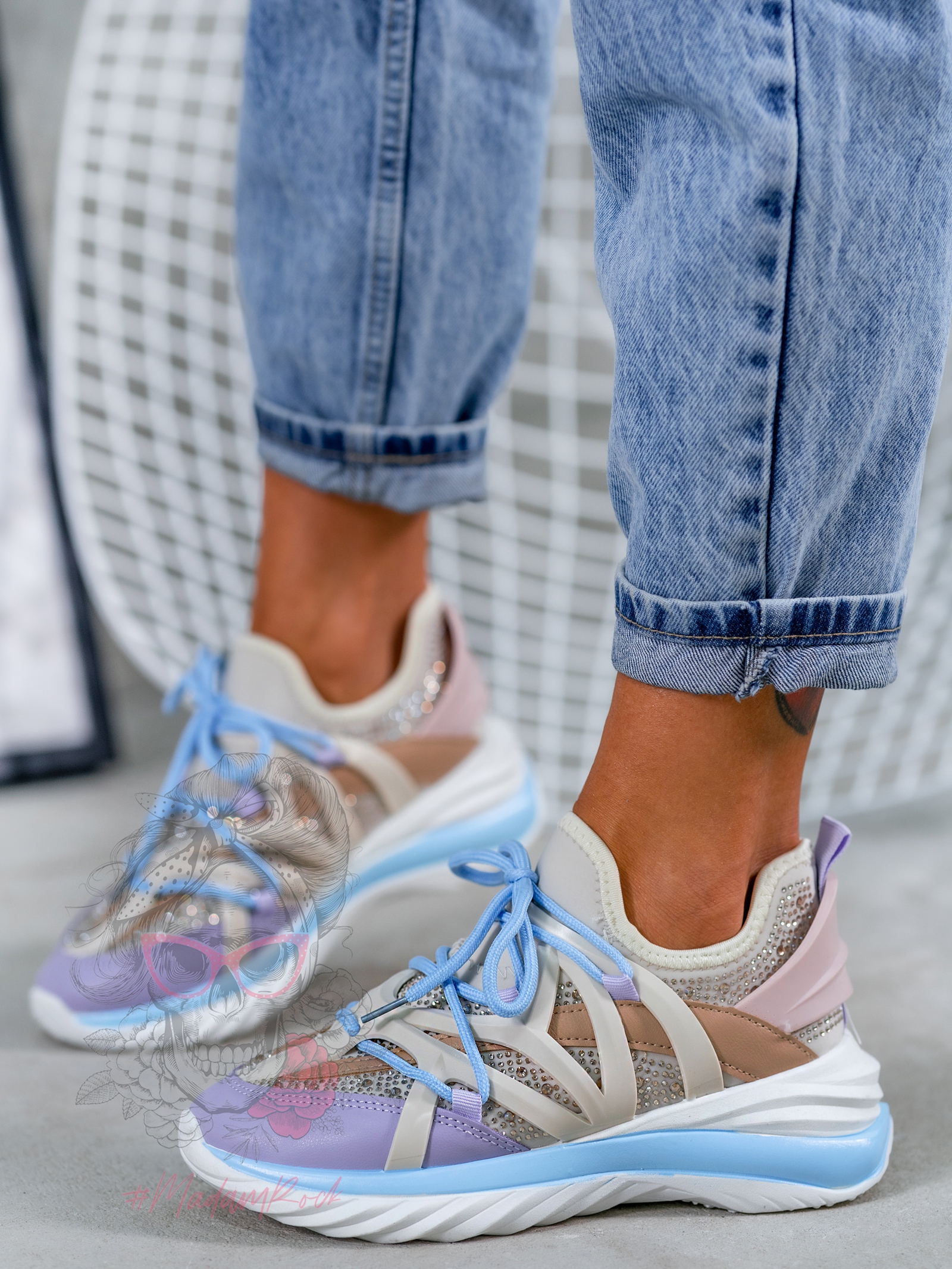 Buty sportowe Madam Pinso lila