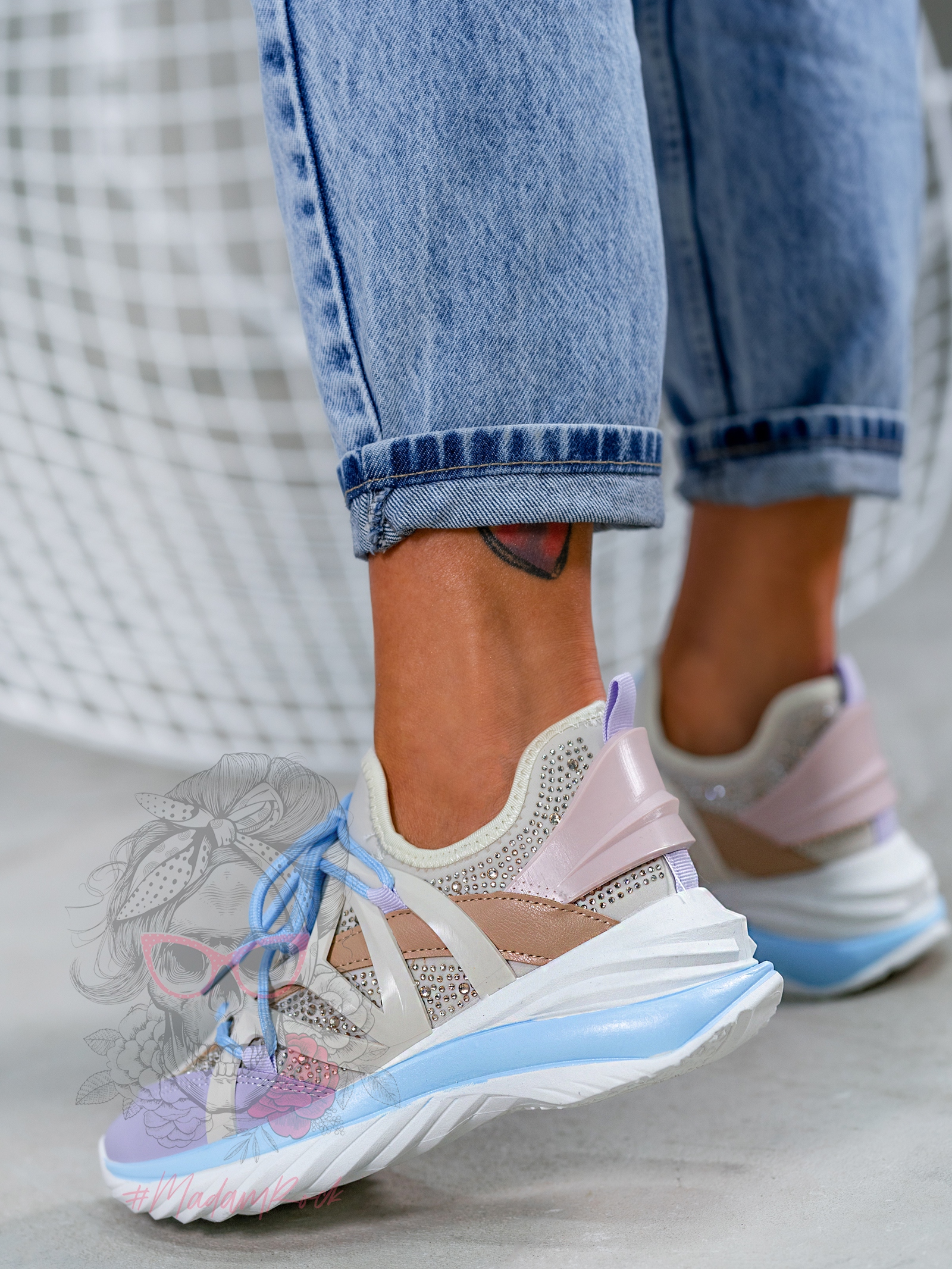 Buty sportowe Madam Pinso lila