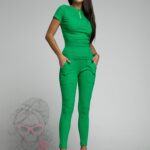 Komplet prążkowany Clara Ola Voga zielony