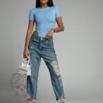 Body Shapy Short błękitne