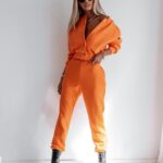 Spodnie bawełniane Ola Voga New Comfort pomarańczowe