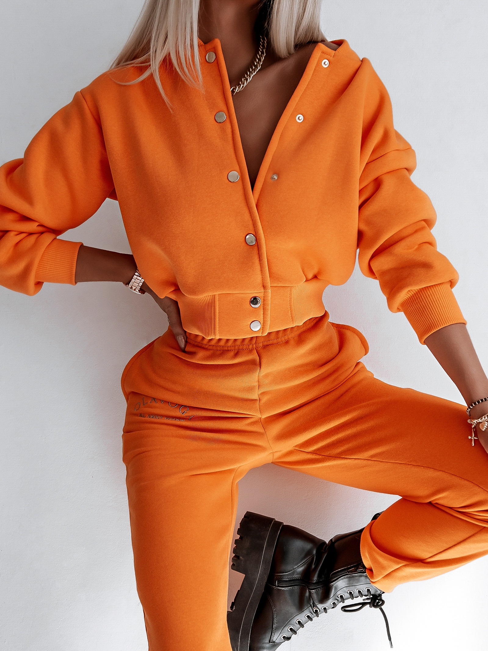 Spodnie bawełniane Ola Voga New Comfort pomarańczowe Spodnie bawełniane Ola Voga New Comfort pomarańczowe