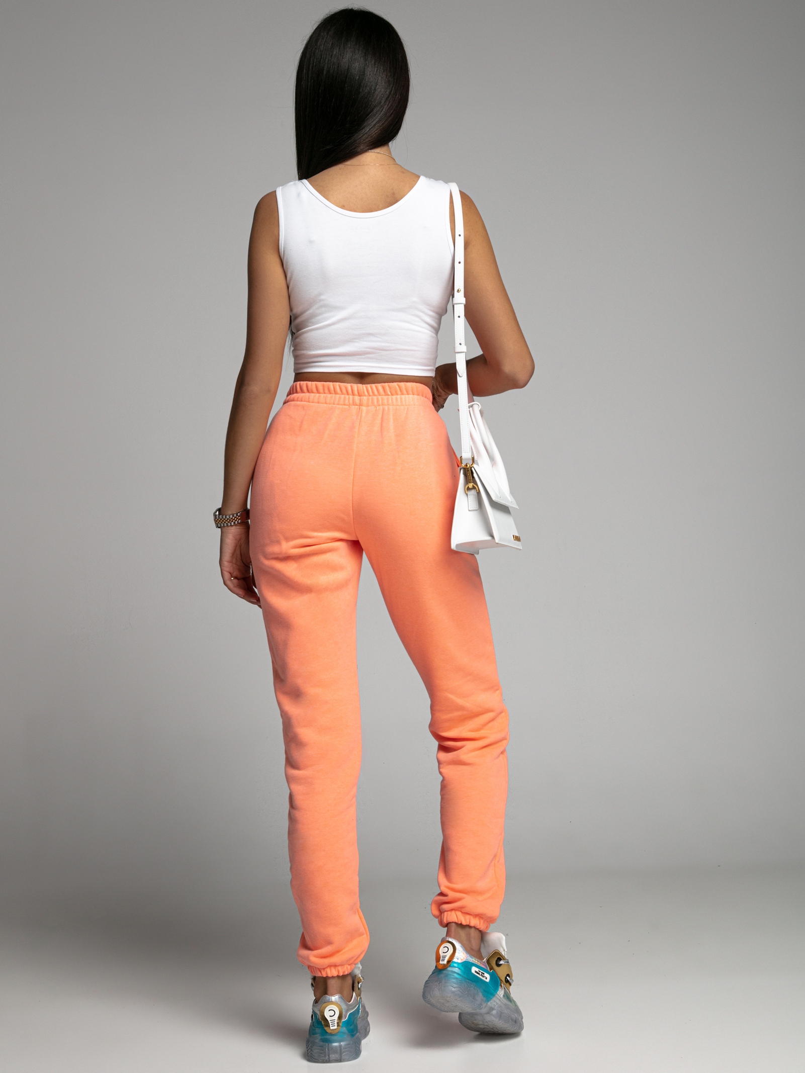 Spodnie ze ściągaczem Naomi O'la Voga pomarańczowy Spodnie ze ściągaczem Naomi O'la Voga pomarańczowy