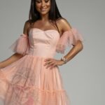 Sukienka balowa NB Bllei morelowa