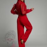 Koszula z wiązaniem NB Parisso czerwona