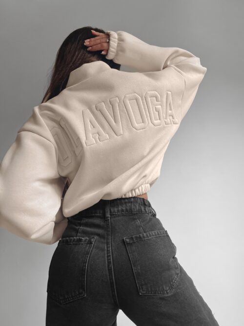 Bluza na suwak Demi Ola Voga beżowa