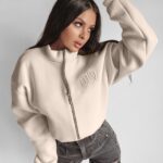 Bluza na suwak Demi Ola Voga beżowa