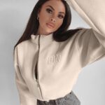 Bluza na suwak Demi Ola Voga beżowa