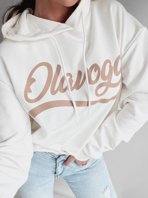 Bluza z kapturem Inga Ola Voga ecru