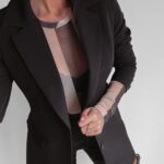 Marynarka klasyczna Elise Ola Voga czarna