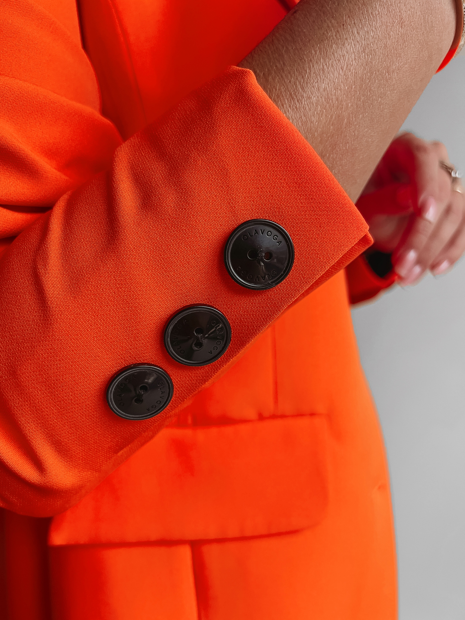 Marynarka klasyczna Elise Ola Voga pomarańczowa Marynarka klasyczna Elise Ola Voga pomarańczowa