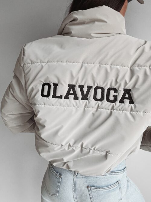 Kurtka przejściowa Vivien Ola Voga ciemnobeżowa