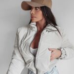 Kurtka przejściowa Vivien Ola Voga ciemnobeżowa