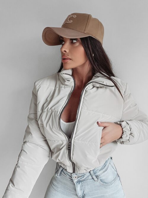 Kurtka przejściowa Vivien Ola Voga ciemnobeżowa