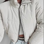 Kurtka przejściowa Vivien Ola Voga ciemnobeżowa