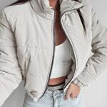 Kurtka przejściowa Vivien Ola Voga ciemnobeżowa