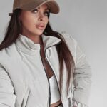 Kurtka przejściowa Vivien Ola Voga ciemnobeżowa