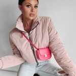 Kurtka przejściowa Vivien Ola Voga pudrowy róż