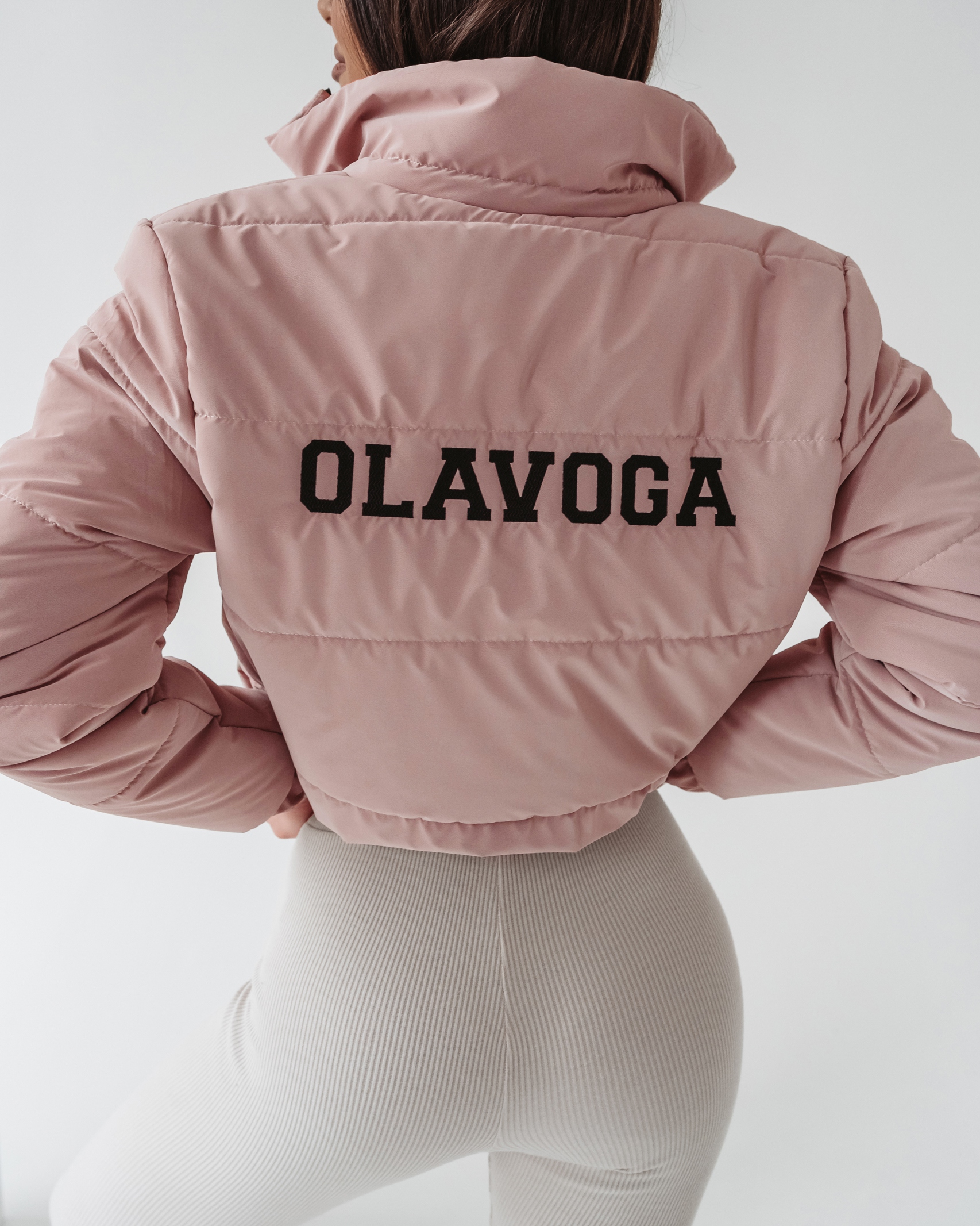 Kurtka przejściowa Vivien Ola Voga pudrowy róż