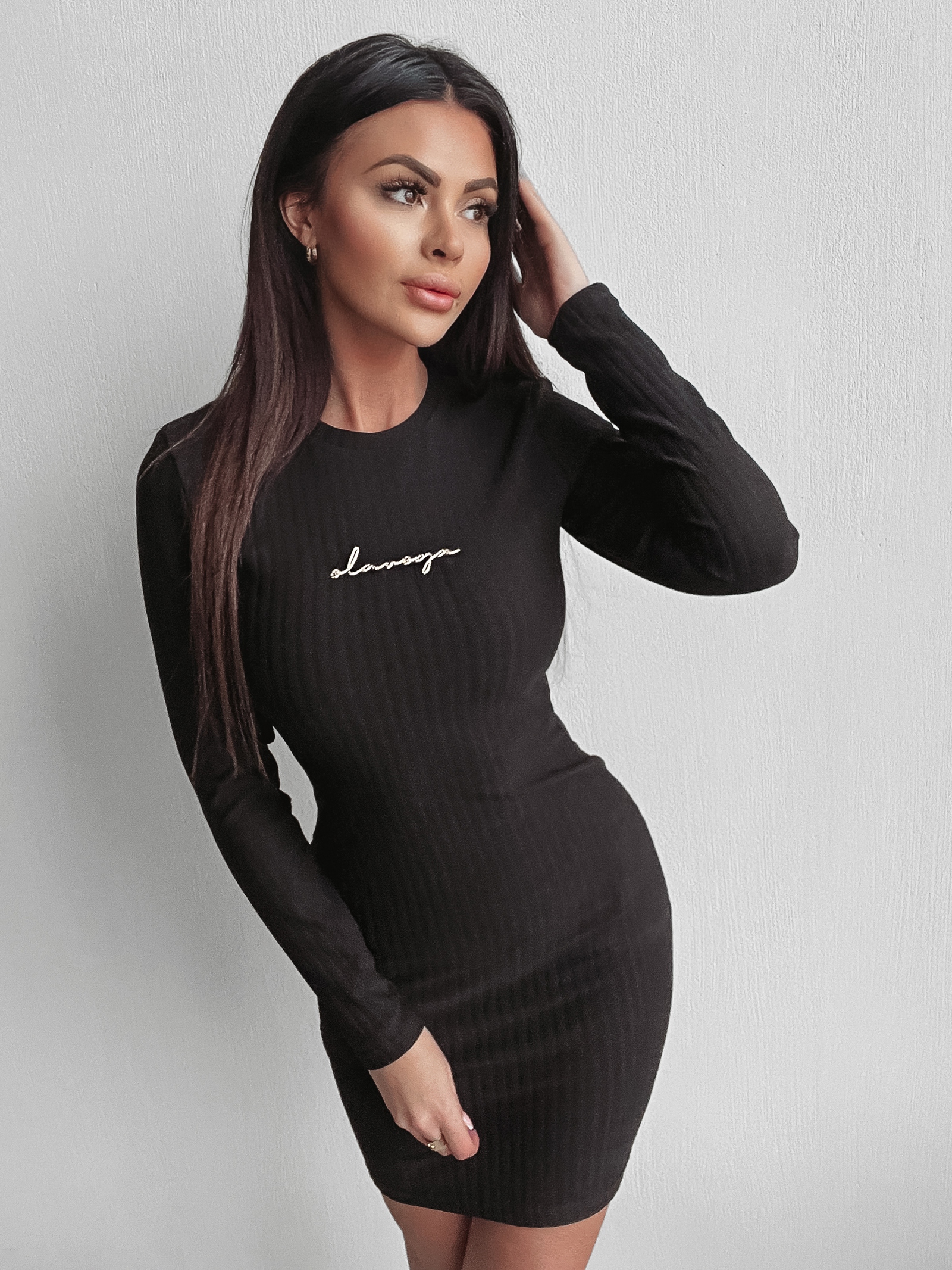 Sukienka dopasowana Marita Ola Voga czarna