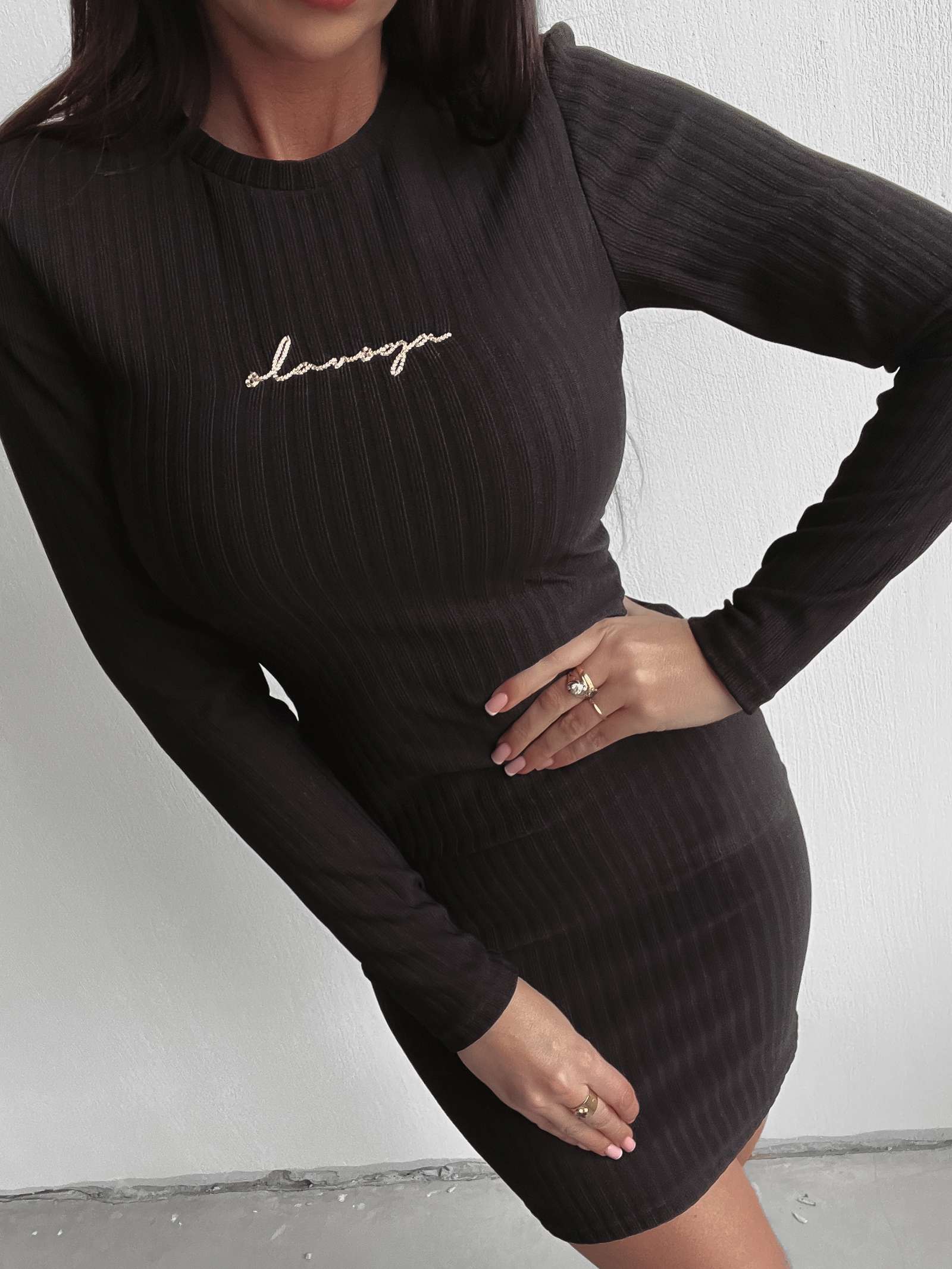 Sukienka dopasowana Marita Ola Voga czarna