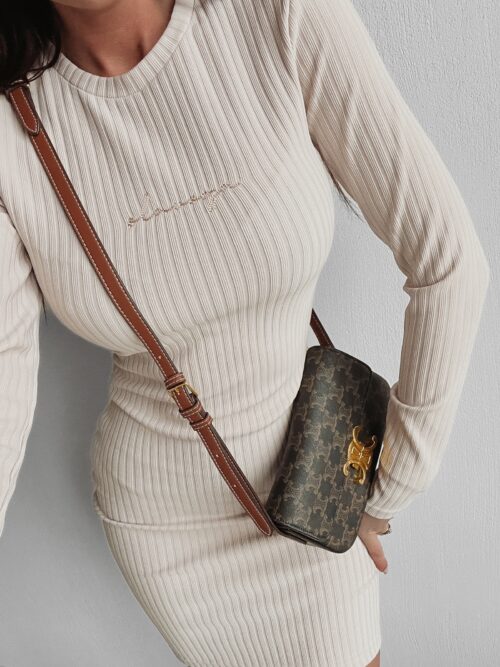 Sukienka dopasowana Marita Ola Voga beżowa