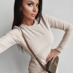 Sukienka dopasowana Marita Ola Voga beżowa