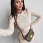 Sukienka dopasowana Marita Ola Voga beżowa