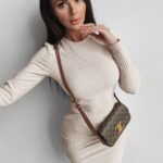 Sukienka dopasowana Marita Ola Voga beżowa