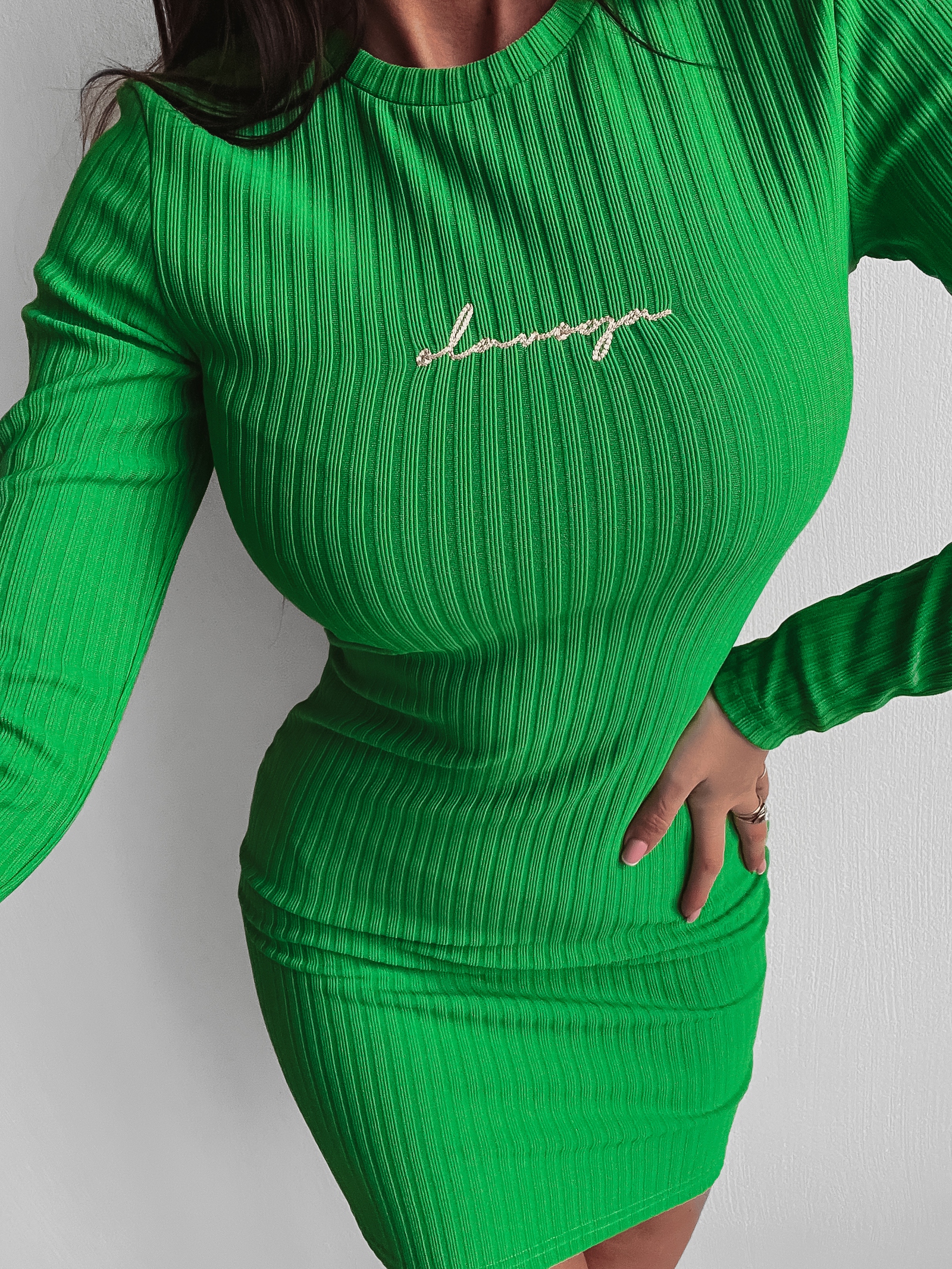 Sukienka dopasowana Marita Ola Voga zielona