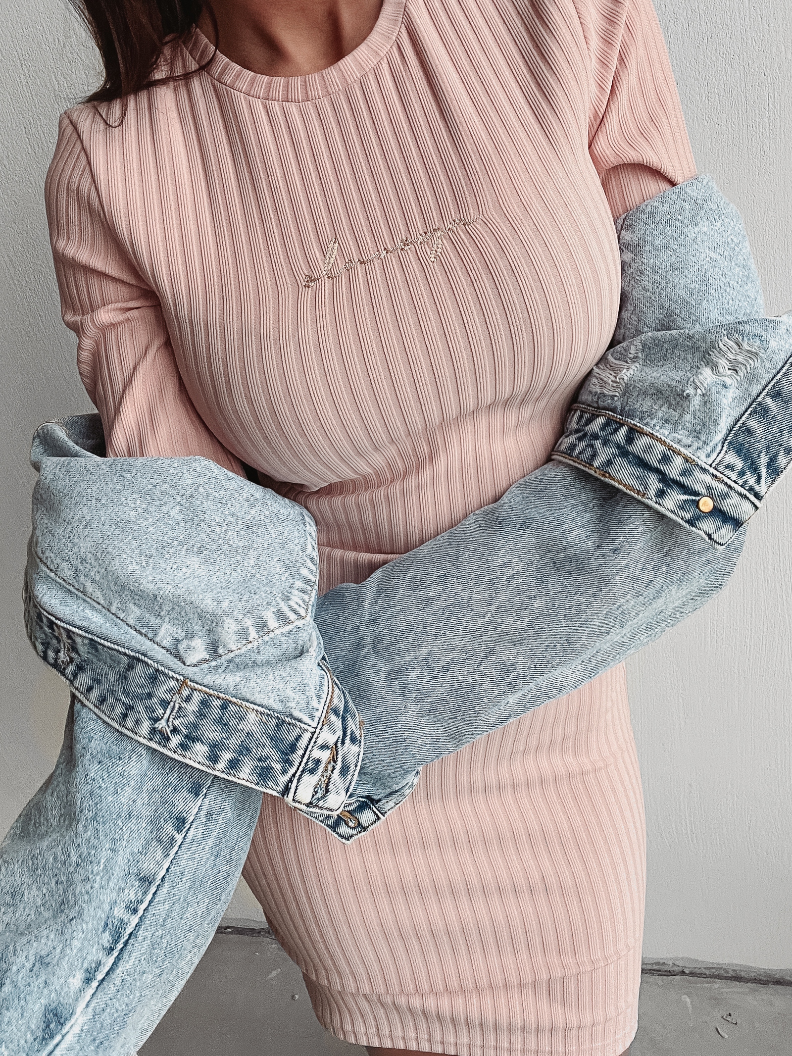 Sukienka dopasowana Marita Ola Voga pudrowy róż