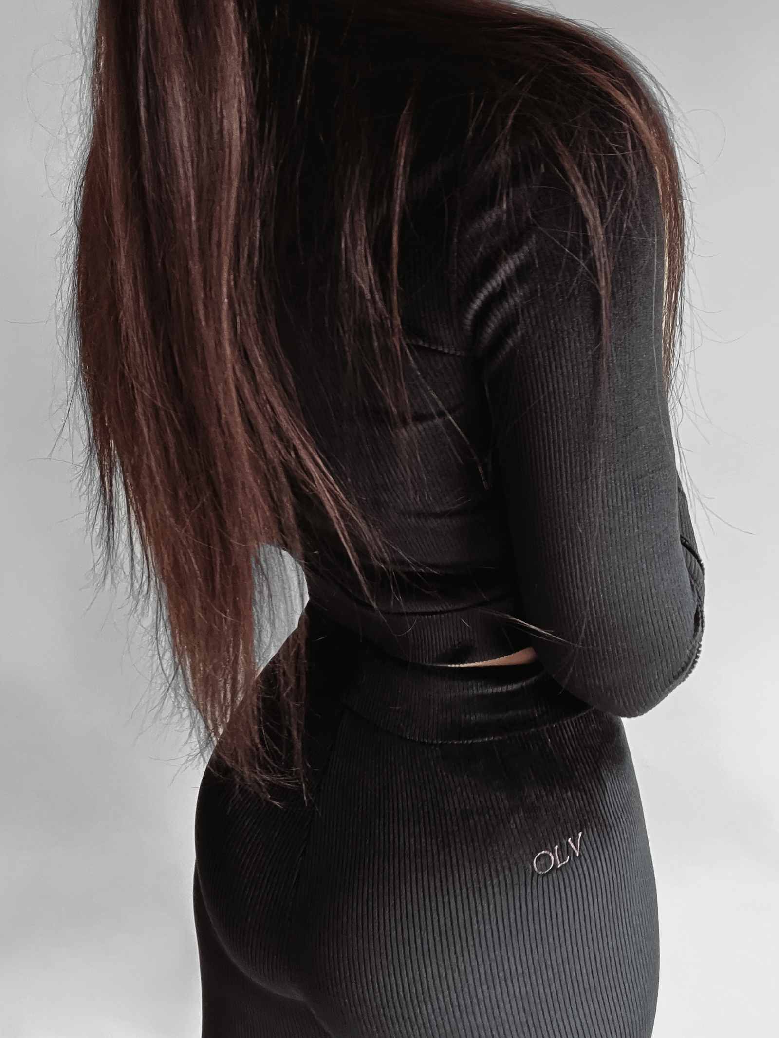 Komplet welurowy Anaya Ola Voga czarny