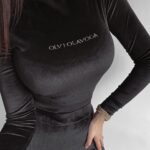 Komplet welurowy Anaya Ola Voga czarny