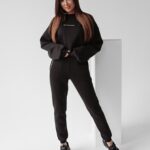 Komplet bawełniany Caren Ola Voga czarny